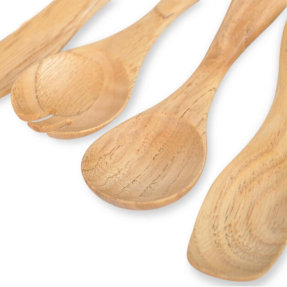 木製環保餐具套裝 (4件)